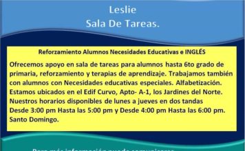 Apoyo en sala de tareas para alumnos hasta 6to grado de primaria: Reforzamiento y terapias de aprendizaje