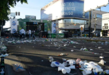Borrachos, basura y poco tránsito se repiten en calles y avenidas de la ciudad