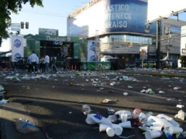 Borrachos, basura y poco tránsito se repiten en calles y avenidas de la ciudad
