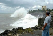 Lluvias dispersas y oleaje anormal para hoy miércoles