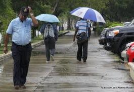 Lluvias moderadas en varias regiones del país