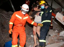 Un hotel en cuarentena se derrumba en ciudad china de Quanzhou, 70 personas bajo los escombros