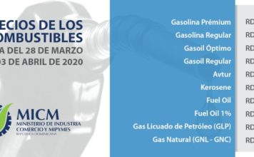 Combustibles rebajan desde RD$11.60 y RD$5.70 esta semana