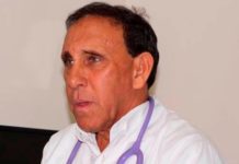 Dr. Cruz Jiminián, positivo al COVID-19, estado muy delicado