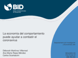 La economía del comportamiento puede ayudar a combatir el coronavirus