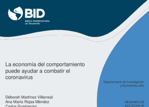La economía del comportamiento puede ayudar a combatir el coronavirus