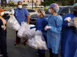 Candidata de SDE se solidariza con el personal médico y policías