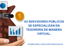 42 servidores públicos se especializan en tesorería de manera virtual