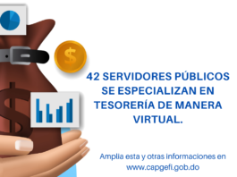 42 servidores públicos se especializan en tesorería de manera virtual