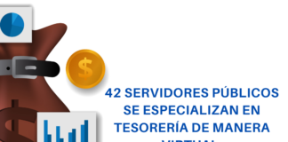 42 servidores públicos se especializan en tesorería de manera virtual