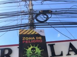 Alcaldía de Santiago señaliza zonas de contagio de coronavirus