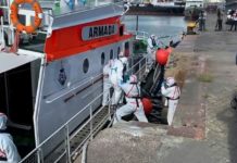 Más de 80 casos de coronavirus en crucero australiano anclado en Uruguay