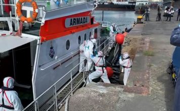 Más de 80 casos de coronavirus en crucero australiano anclado en Uruguay
