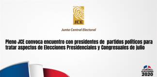 Junta Central Electoral remite a partidos Cronograma de actividades de Elecciones Presidenciales y Congresuales del 5 de julio