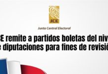 JCE remite a partidos boletas del nivel de diputaciones para fines de revisión