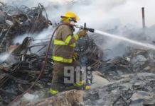 Sistema 9-1-1 informa fue extinguido el incendio en Brisas del Este