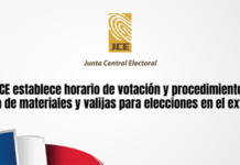 Pleno JCE establece horario de votación y procedimiento de entrega de materiales y valijas para elecciones en el exterior