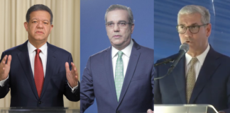 Ponen nota a candidatos por exposición en AIRD: Gonzalo 55, Leonel 85 y Abinader 90