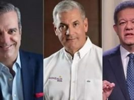 Encuesta Ideame da un 52.5% a Luis Abinader; un 34.4% a Gonzalo y 10.9% a Leonel