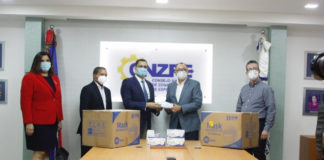 Aeropuerto del Cibao realiza segunda entrega de mascarillas al Estado