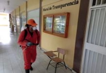 Educación inicia desinfección en escuelas que fungieron como colegios electorales