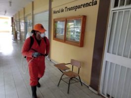 Educación inicia desinfección en escuelas que fungieron como colegios electorales