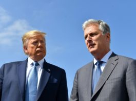 El consejero de Seguridad Nacional de Trump da positivo en la prueba de covid-19