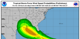 Campos nubosos de tormenta tropical Laura continúan provocando aguaceros
