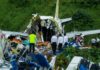 La lluvia y el viento dificultaron aterrizaje de avión accidentado en India