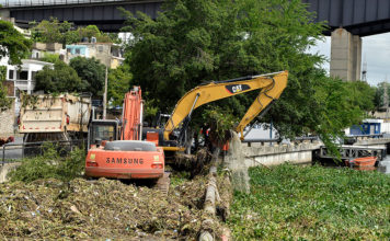 Alcaldía del distrito inicia limpieza del río Ozama