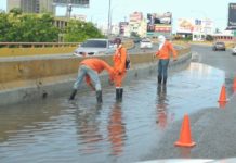 MOPC interviene varios puntos del país afectados por lluvias ante tormenta tropical Laura