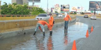 MOPC interviene varios puntos del país afectados por lluvias ante tormenta tropical Laura