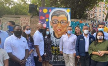 Adriano Espaillat lleva legado de la jueza Ruth Bader Ginsburg a Washington Heights