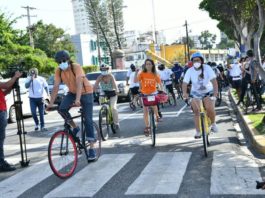 Alcaldesa Carolina Mejía inaugura extensión ciclovía