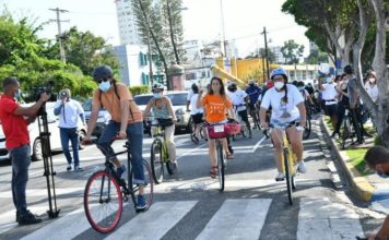 Alcaldesa Carolina Mejía inaugura extensión ciclovía