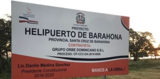 Departamento Aeroportuario entrega recursos para helipuerto de Barahona