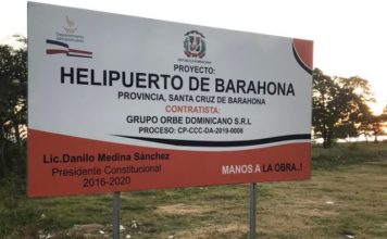 Departamento Aeroportuario entrega recursos para helipuerto de Barahona