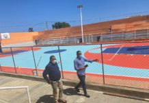 Alcaldía de Puerto Plata acondiciona cancha Liga Miramar en populoso sector Los Cocos