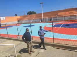 Alcaldía de Puerto Plata acondiciona cancha Liga Miramar en populoso sector Los Cocos