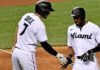 Marte debuta con cuadrangular en victoria de los Marlins