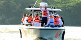 Abinader pondera lucha antinarco de la Armada