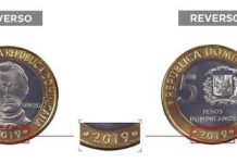 Banco Central pone a circular nueva moneda de RD$5