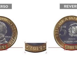 Banco Central pone a circular nueva moneda de RD$5