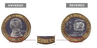 Banco Central pone a circular nueva moneda de RD$5