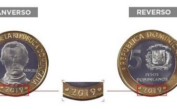 Banco Central pone a circular nueva moneda de RD$5