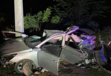Los cuatro jóvenes muertos esta madrugada en un accidente en Baní tienen entre 21 y 25 años