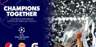 Pepsico y la Liga de Campeones de la UEFA continúan su alianza global hasta 2024