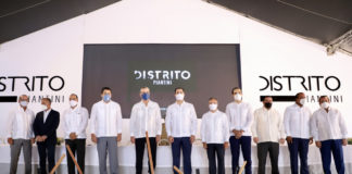 Presidente da el primer picazo proyecto inmobiliario Distrito Piantini