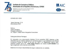 Confirman testigo auditor del Ministerio Público no es miembro del Instituto de Contadores Autorizados