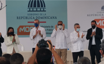 (VIDEO) Presidente Abinader da primer palazo de trabajos ampliación autopista a San Isidro